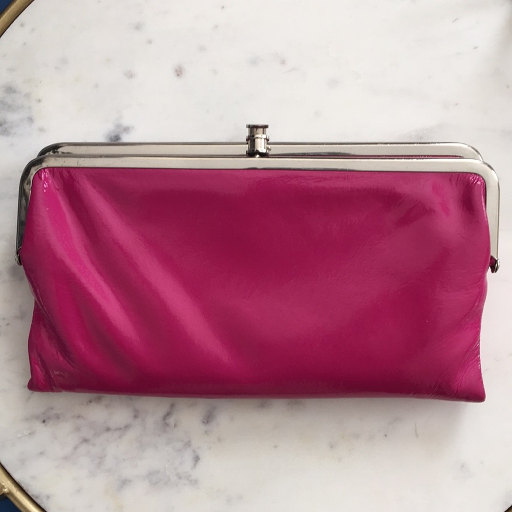 Hot pink lauren HOBO wallet